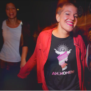 Funny Lesbian Pride AH, WOMEN! T-Shirt