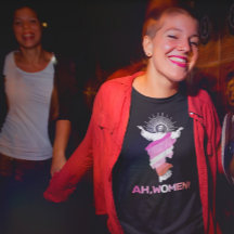 Funny Lesbian Pride AH, WOMEN! T-Shirt