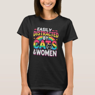 Funny Lesbian Pride Cat Pride Month LGBT Cat Lover T-Shirt