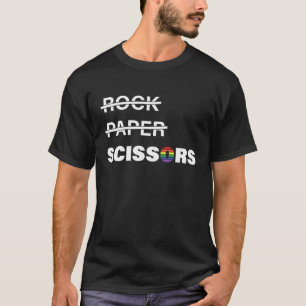 Funny Lesbians Not Rock Paper It's Scissors LGBT T-Shirt