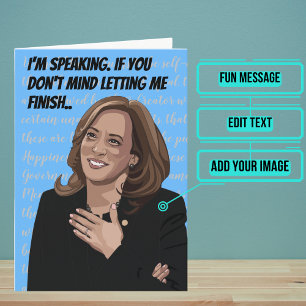 Funny Let Kamala Finish Birthday Card