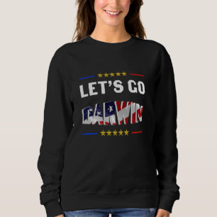 Funny Let S Go Darwin Retro Usa Flag Lets Go Darwi Sweatshirt
