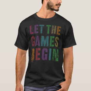 Funny LET THE GAMES BEGIN Fantasy Football Commiss T-Shirt