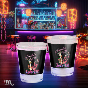 Funny Let's Get Lit Adult Cocktail Birthday Shot Glass