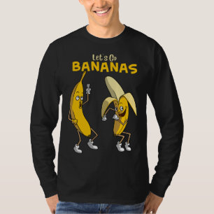 Funny Let's Go Bananas Gift Kids Boys Girls Cute F T-Shirt