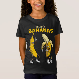 Funny Let's Go Bananas Gift Kids Boys Girls Cute F T-Shirt