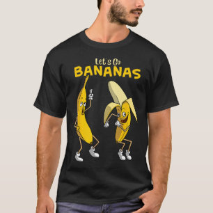Funny Let's Go Bananas Gift Kids Boys Girls Cute F T-Shirt