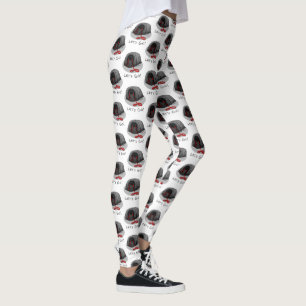 Funny Let's Go! for a Walk Pekingese Dog (black) Leggings