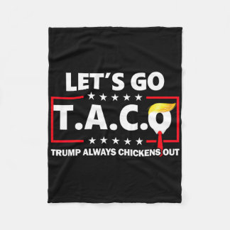 Funny Let's Go Taco 49 Fleece Blanket