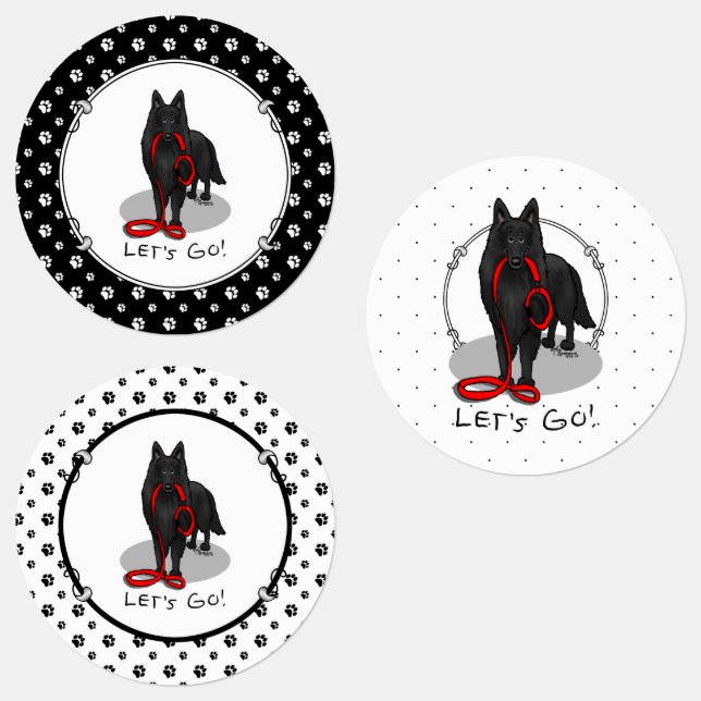 Funny Let's Go! Walk Belgian Sheepdog (black 1) (Group)
