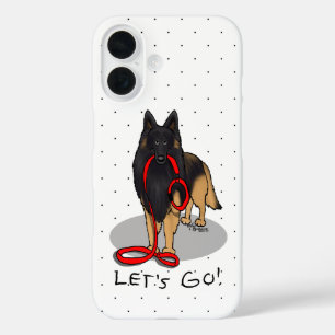 Funny Let's Go! Walk Belgian Tervuren (original) iPhone 16 Case