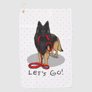 Funny Let's Go! Walk Belgian Tervuren (original) Golf Towel