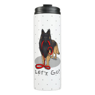 Funny Let's Go! Walk Belgian Tervuren (original) Thermal Tumbler