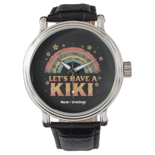Funny "Let's Have a Kiki" LGBT Trans Gender Retro  Watch