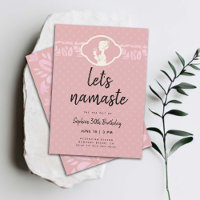 Funny Lets Namaste Women 30th Birthday Tea Party