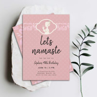 Funny Lets Namaste Women 40th Birthday Tea Party