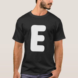 Funny Letter E Groups Family Outfit for Halloween T-Shirt
