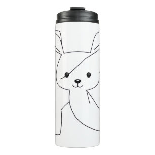 Funny Letter K Coloring Page for Kids Comical Al Thermal Tumbler