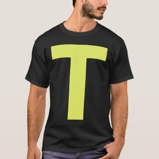 Funny Letter T Green Halloween Costume T-Shirt