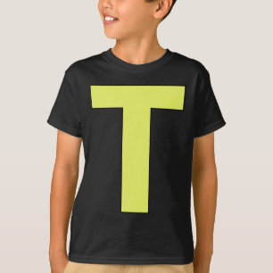 Funny Letter T Green Halloween Costume T-Shirt
