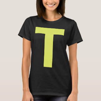 Funny Letter T Green Halloween Costume T-Shirt
