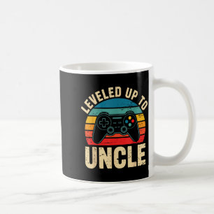 Funny Leveled Up To Uncle Video Gamers Gaming Cute Coffee Mug