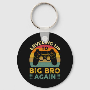 Funny Levelling Up To Big Bro Again Vintage Big Br Key Ring