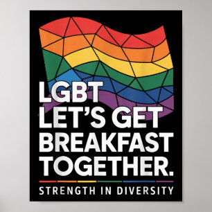Funny Lgbt Lets Get Breakfast Together _13 Poster