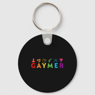 Funny Lgbt Pride Gay Gamer Video Game Lover  Key Ring