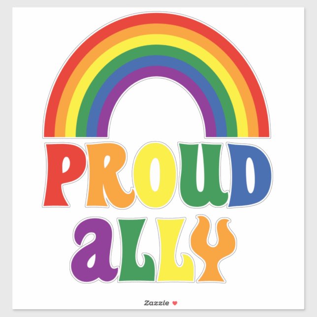 Funny LGBT Rainbow Pride Proud Ally Gift (Sheet)