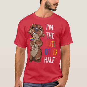 Funny LGBTQ Gay Pride Month Couples I'm The Cute O T-Shirt