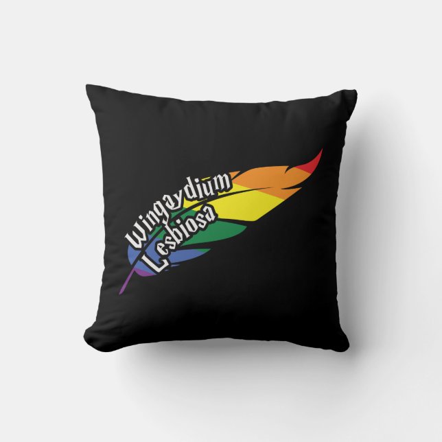 Funny LGBTQ | Play On Words | Pride | Rainbow Cushion (Front)