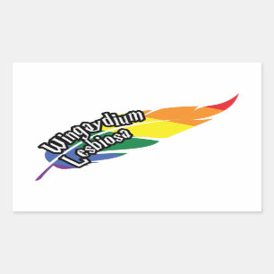 Funny LGBTQ Play On Words Pride Rainbow Rectangular Sticker