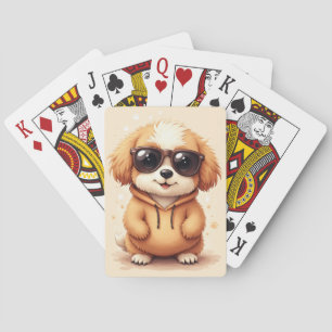 Funny Lhasa Apso Kawaii Dog Playing Cards