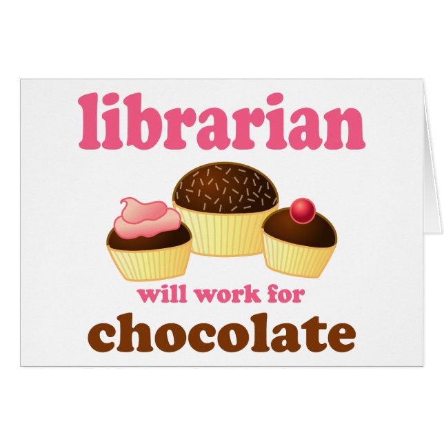 Funny Librarian Card (Front Horizontal)
