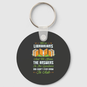 Funny Librarian Gifts Key Ring