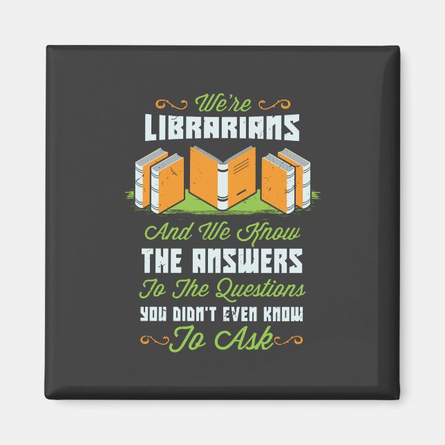 Funny Librarian Gifts Magnet (Front)