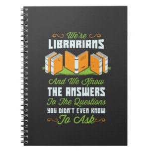 Funny Librarian Gifts Notebook