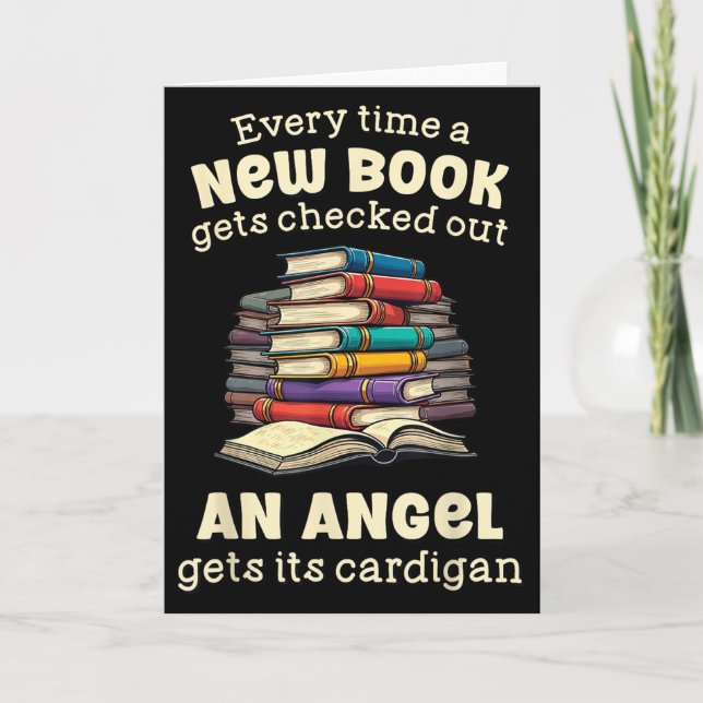 Funny Librarian Quote For Library Nerd  Card (Front)