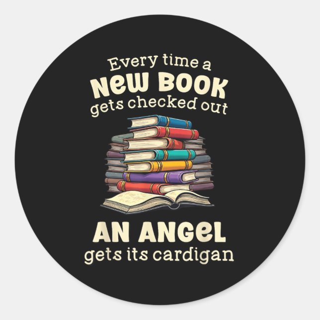 Funny Librarian Quote For Library Nerd  Classic Round Sticker (Front)