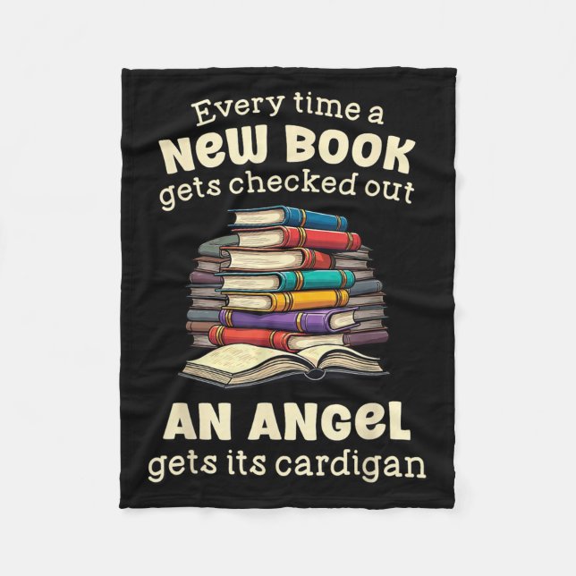 Funny Librarian Quote For Library Nerd  Fleece Blanket (Front)
