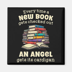 Funny Librarian Quote For Library Nerd  Magnet
