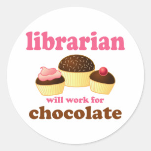 Funny Librarian Sticker
