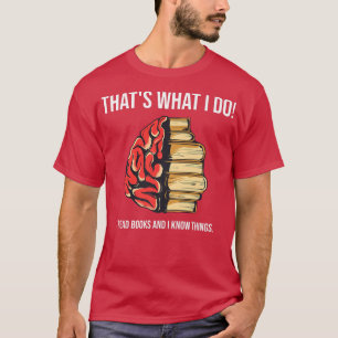 Funny Librarian Teacher Writer Reading Book Lover T-Shirt