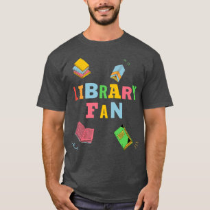 Funny library books literature bookworm kids libra T-Shirt