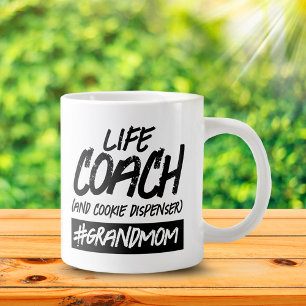 Funny Life Coach .. Hashtag Grandmom Large Coffee Mug