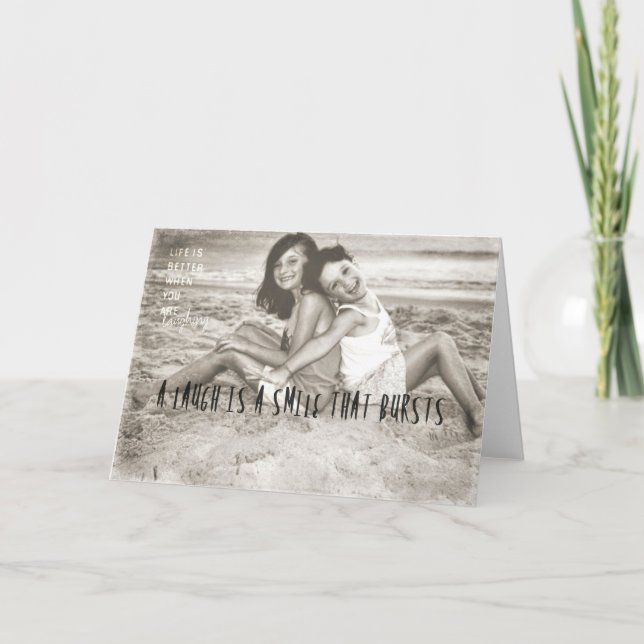 FUNNY LIFE Greeting Card (Front)