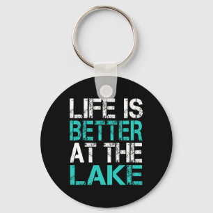 Funny Life Is Better At The Lake Camping Summer Va Key Ring