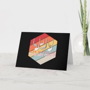 Funny Life is Full Of Important Choices Golf Card