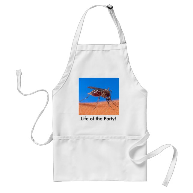 Funny Life of the Party Biting Mosquito Blood Standard Apron (Front)